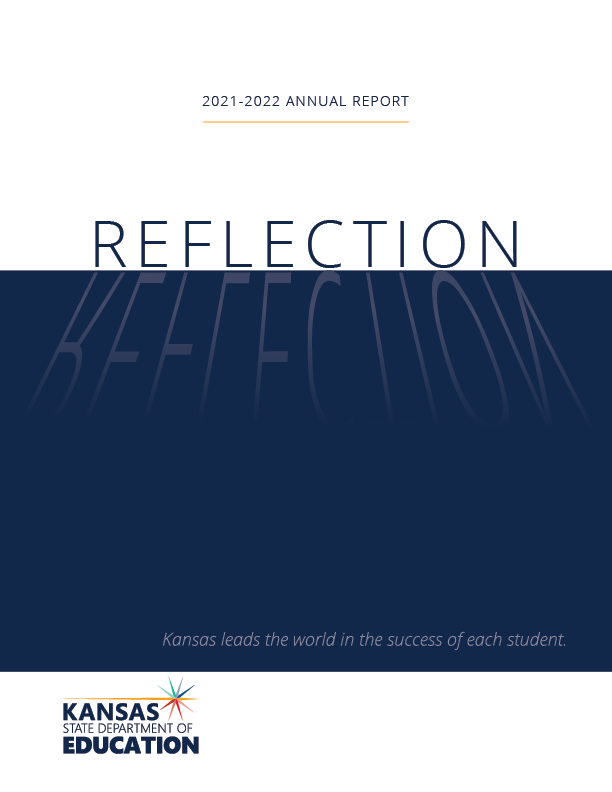 2020-2021 KSDE Annual Report Cover Reflections